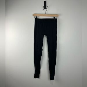 American Rag Black Stretchy Leggings with Ankle Buttons Detail S